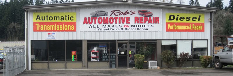 Front of building at Rob's Automotive Repair